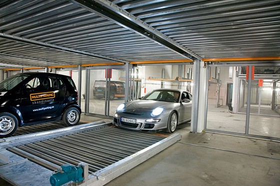 KLAUS Exemplificarea modului de utilizare a sistemului de parcare semi-automat - Sisteme de parcare automate si