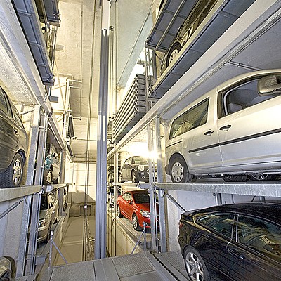 KLAUS Sistem de parcare automat tip raft - detaliu - Sisteme de parcare automate si semi-automate