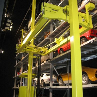 KLAUS Sistem de parcare automat tip raft - detaliu lift - Sisteme de parcare automate si