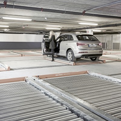 KLAUS Utilizarea platformei glisante pentru parcare - Sisteme de parcare automate si semi-automate KLAUS