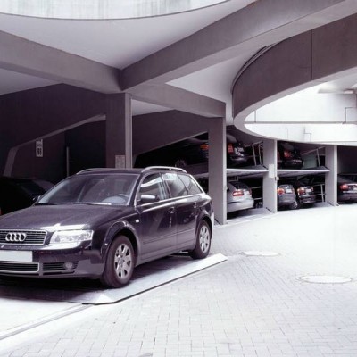 KLAUS Exemplu de utilizare a platformei glisante pentru parcare - Sisteme de parcare automate si semi-automate