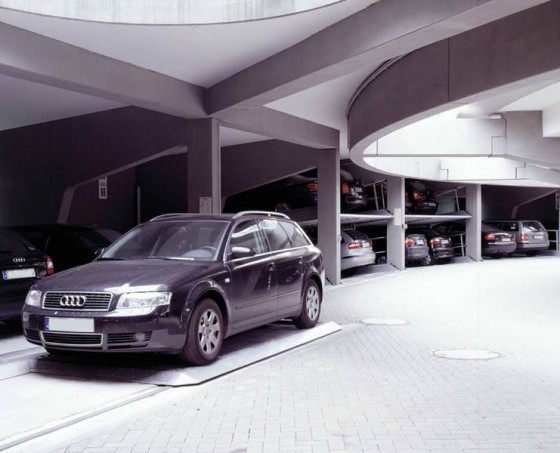 KLAUS Exemplu de utilizare a platformei glisante pentru parcare - Sisteme de parcare automate si semi-automate