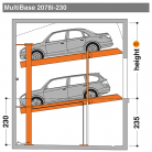 MultiBase 2078i 230 - Sistem de parcare hidraulic - MultiBase 2078i