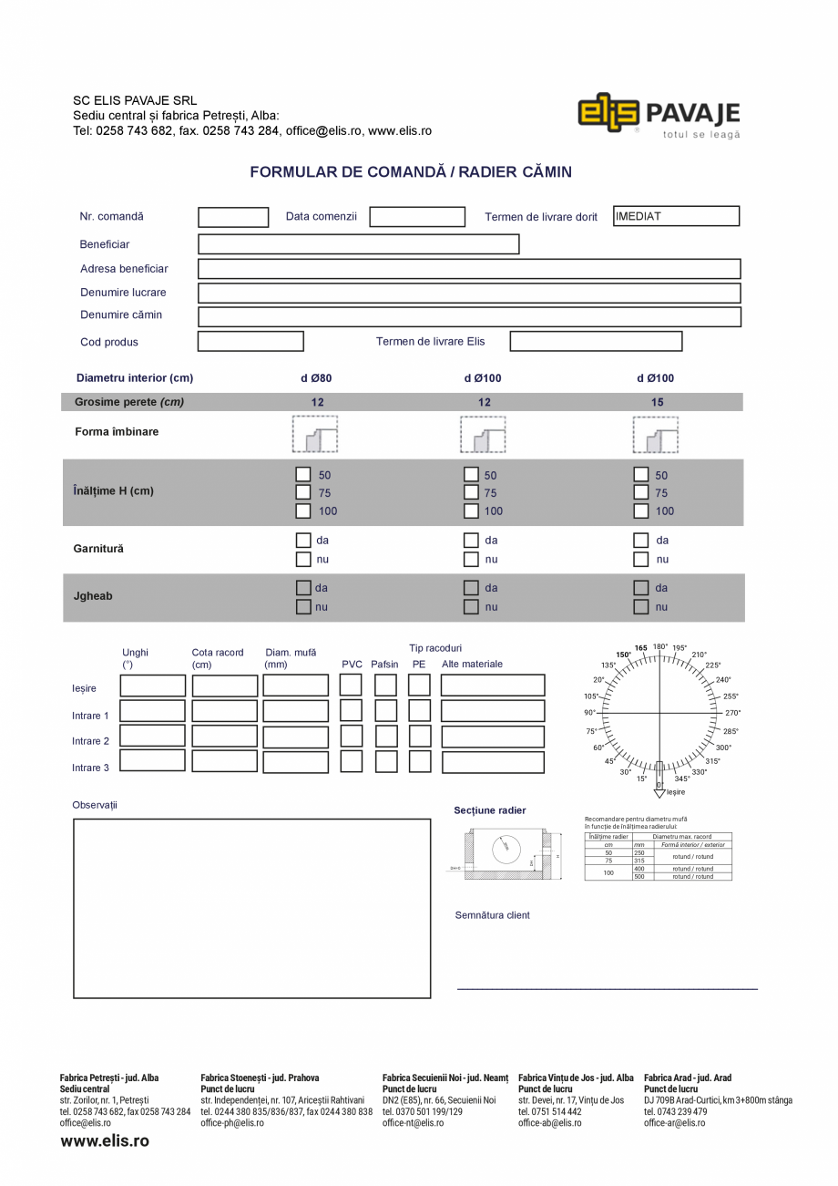 Pagina 8 - Elemente de canalizare ELIS PAVAJE Catalog, brosura Romana tar din fontă 50/40/8 cm...