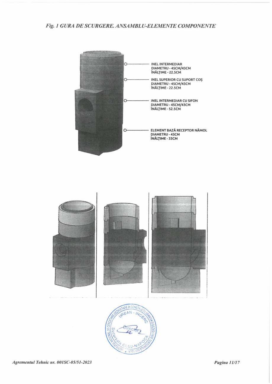 Pagina 12-Aviz tehnic - guri de scurgere ELIS PAVAJE Certificare produs Romana 