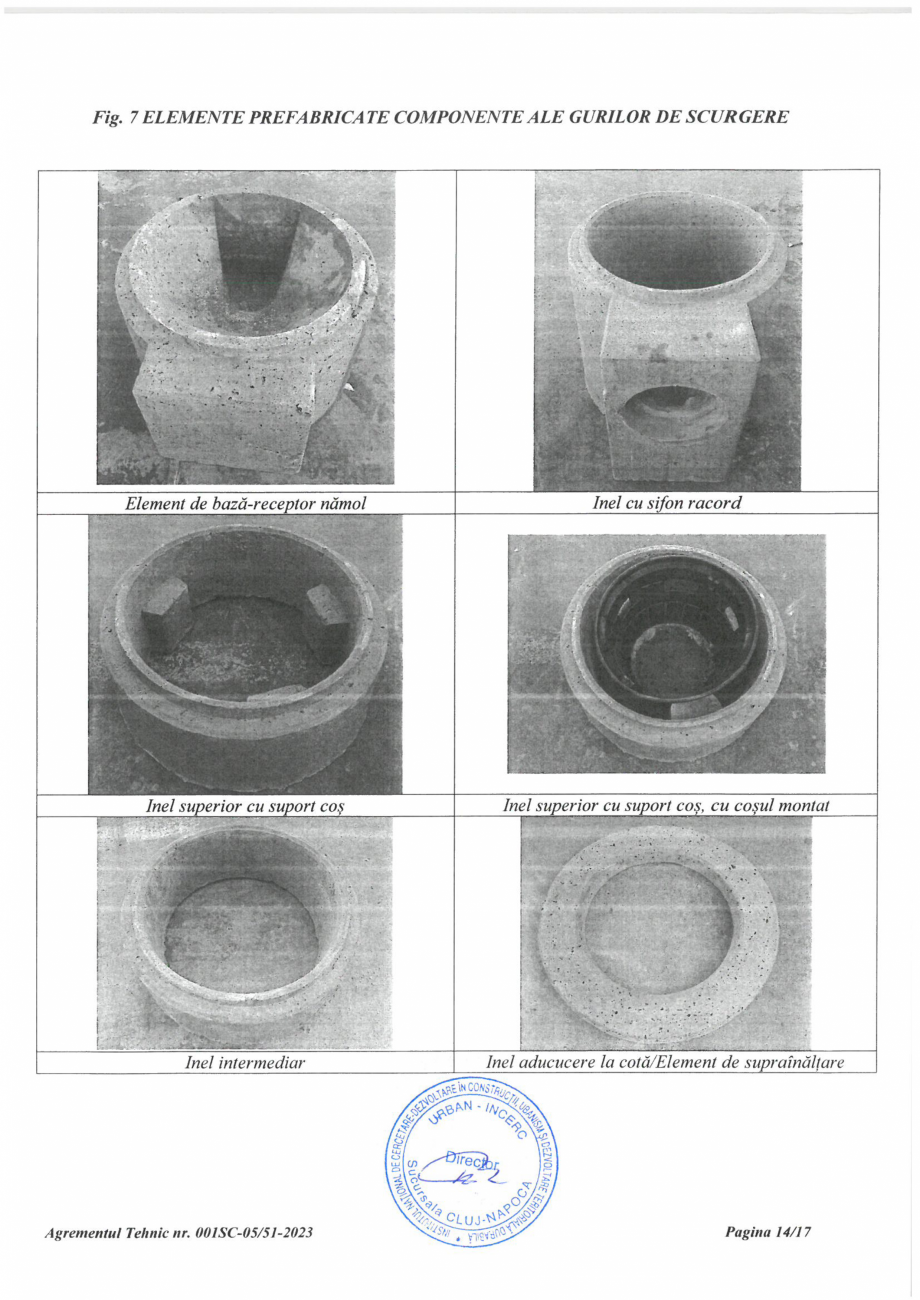 Pagina 15-Aviz tehnic - guri de scurgere ELIS PAVAJE Certificare produs Romana 
