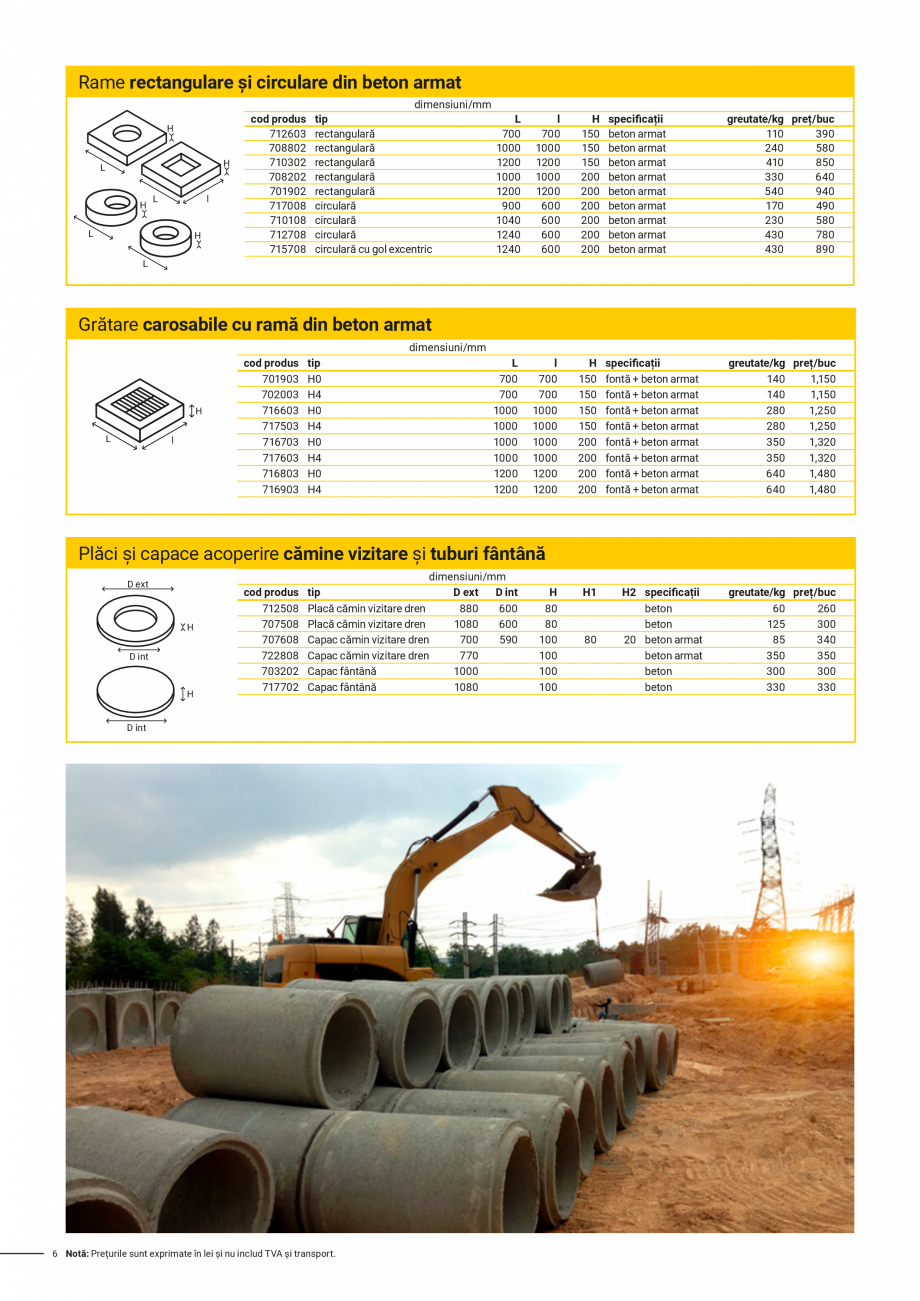 Pagina 6-Elemente de canalizare ELIS PAVAJE Catalog, brosura Romana reutate/kg

Dmax

preț/buc

500
750
1000...