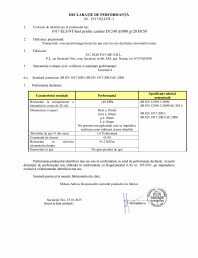 Declaratie de performanta - Inel pentru camine D1240 d1000 g120 H150