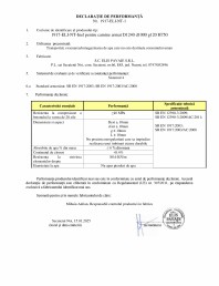 Declaratie de performanta - Inel pentru camine armat D1240 d1000 g120 H750