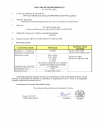 Declaratie de performanta - Petresti - Element de baza cu jgheab D1040 H750