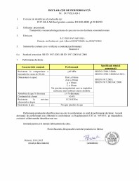 Declaratie de performanta - Petresti - Inel pentru camine D1040 H250