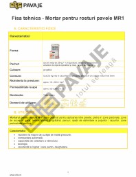 Mortar pentru rosturi pavele
