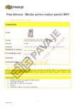 Mortar pentru rosturi pavele ELIS PAVAJE - pentru rosturi pavele MR1