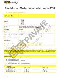 Mortar pentru rosturi pavele