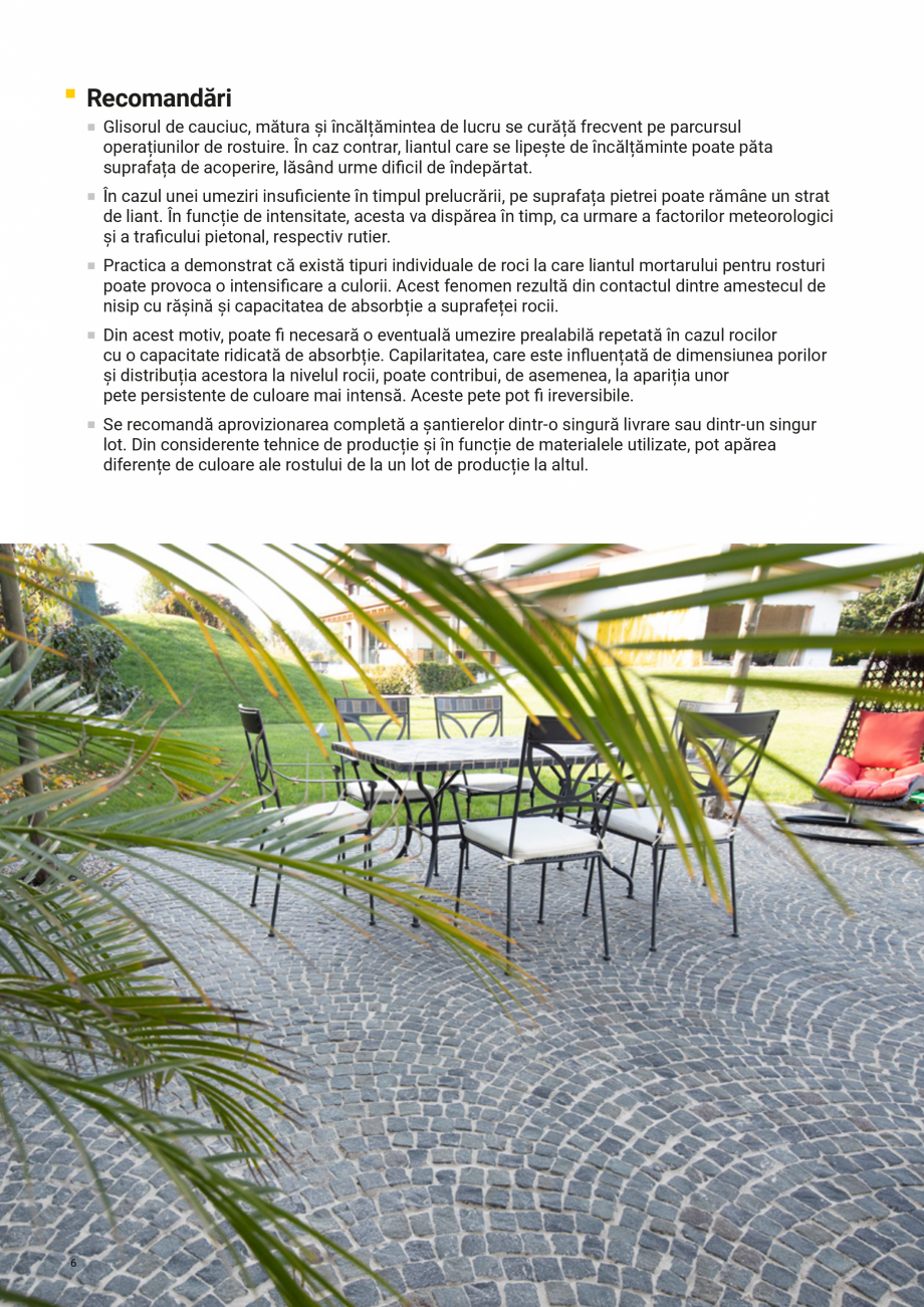 Pagina 6-Brosura - Mortare si lianti  Catalog, brosura Romana er electric la
aprox. 400 rotații / minut,...