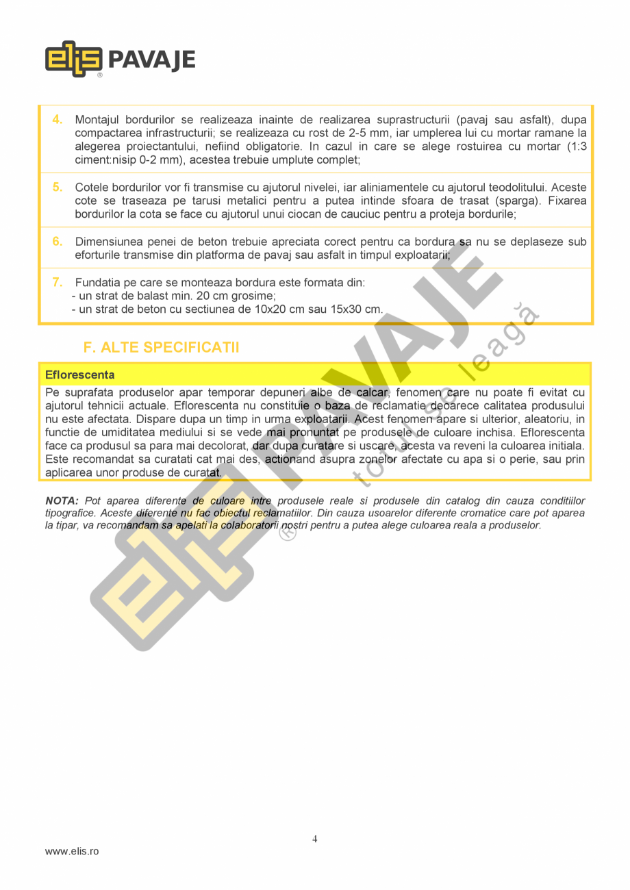 Pagina 4-Bordura  ELIS PAVAJE B3.2 Fisa tehnica Romana deseurile menajere.
Deseurile rezultate din lucrarile ...