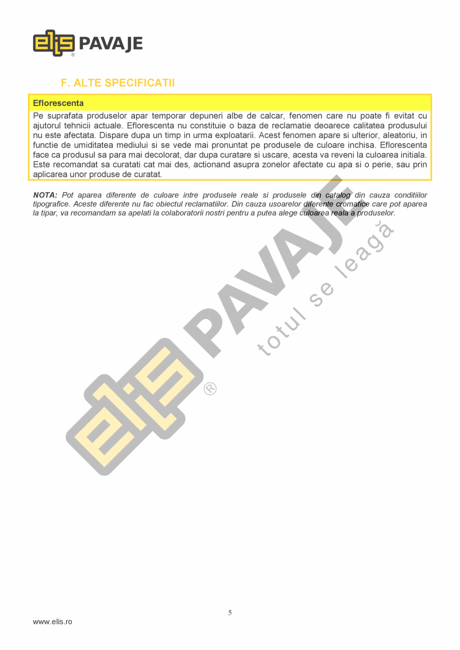 Pagina 5-Borduri ELIS PAVAJE Elemente racord dreapta Fisa tehnica Romana n domeniul securitatii si
sanatatii ...