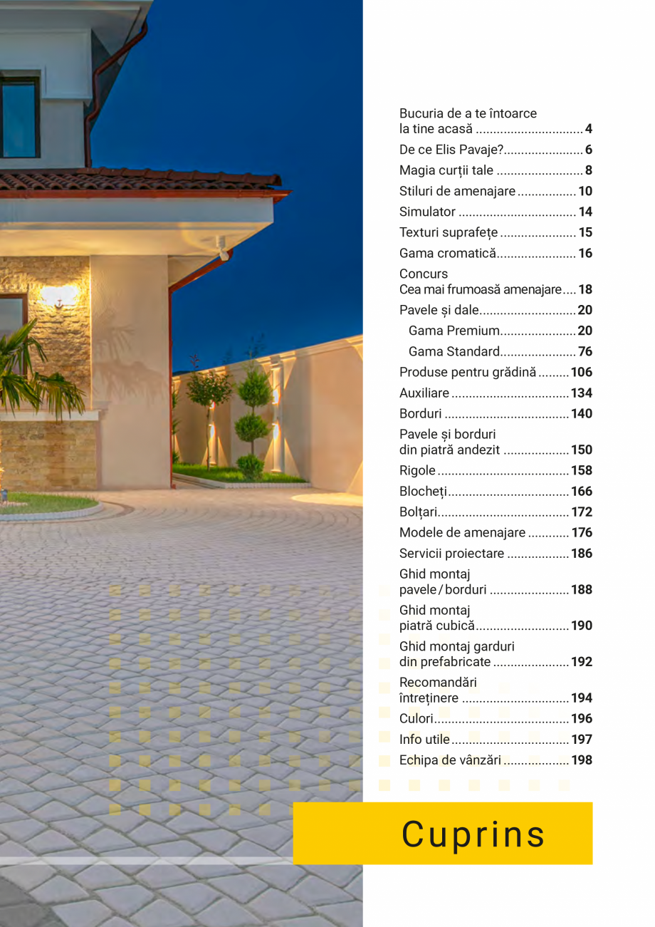 Pagina 3-Catalog - Elis Pavaje - 2024-2025 - Pavele si borduri din beton pentru pavaje exterioare ELIS PAVAJE...