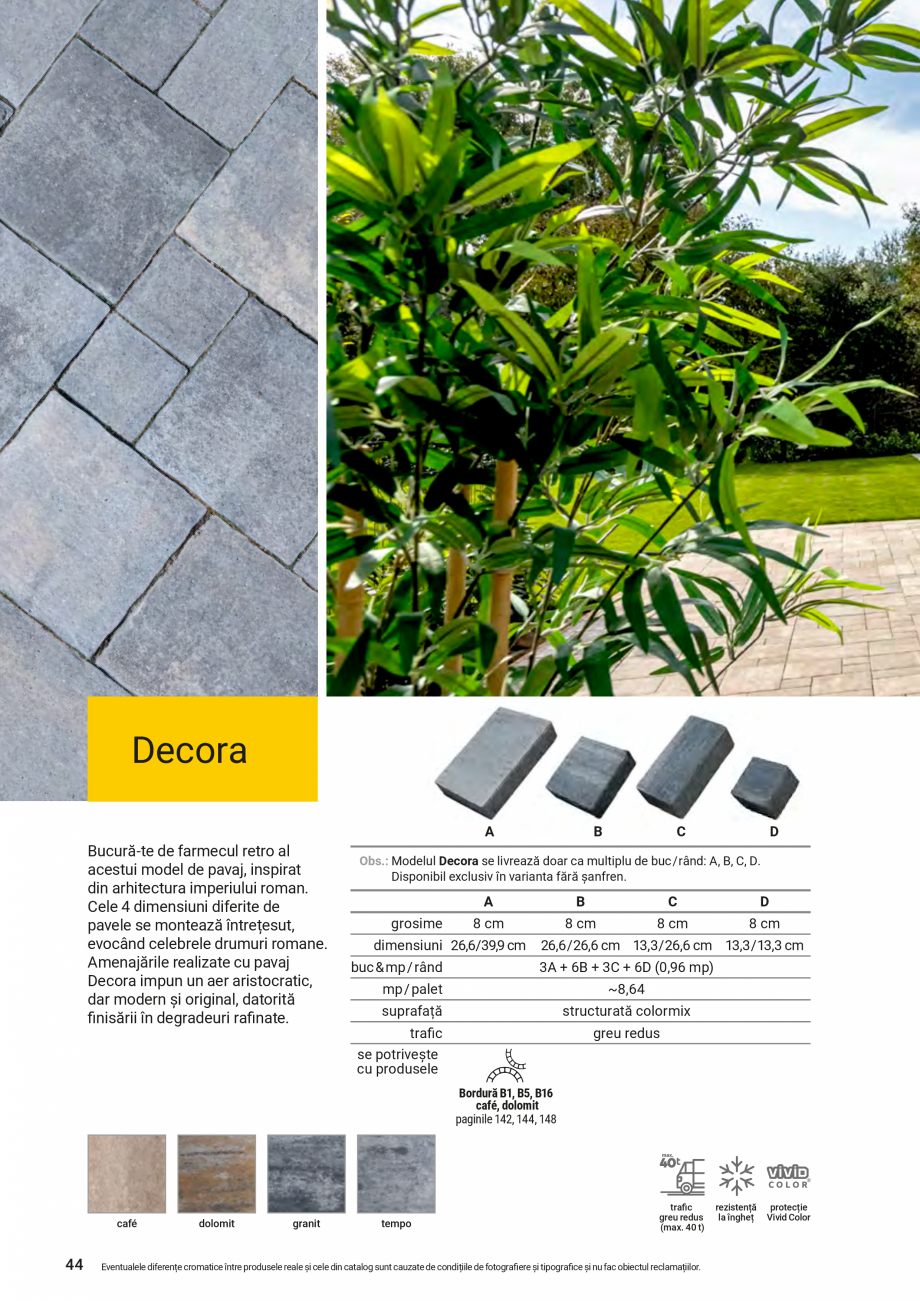 Pagina 34-Catalog - Elis Pavaje - 2024-2025 - Pavele si borduri din beton pentru pavaje exterioare ELIS PAVAJE...