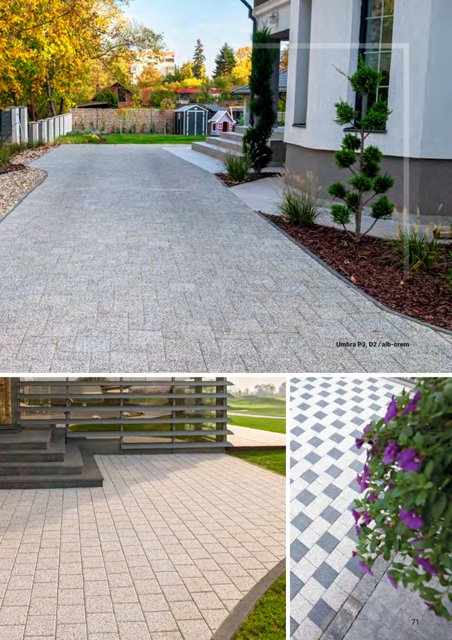 Pagina 61-Catalog - Elis Pavaje - 2024-2025 - Pavele si borduri din beton pentru pavaje exterioare ELIS PAVAJE...