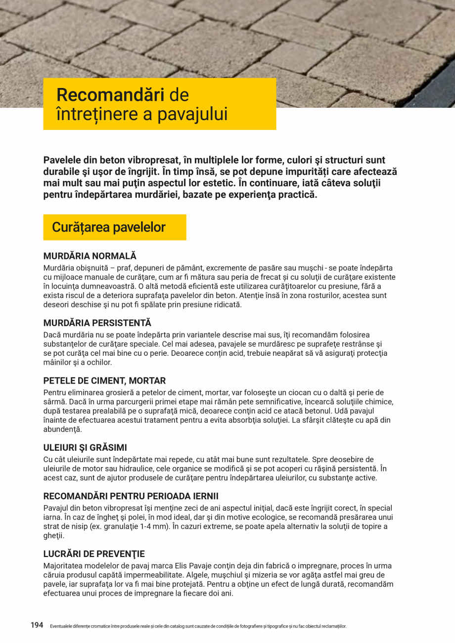 Pagina 194-Catalog - Elis Pavaje - 2024-2025 - Pavele si borduri din beton pentru pavaje exterioare ELIS PAVAJE...