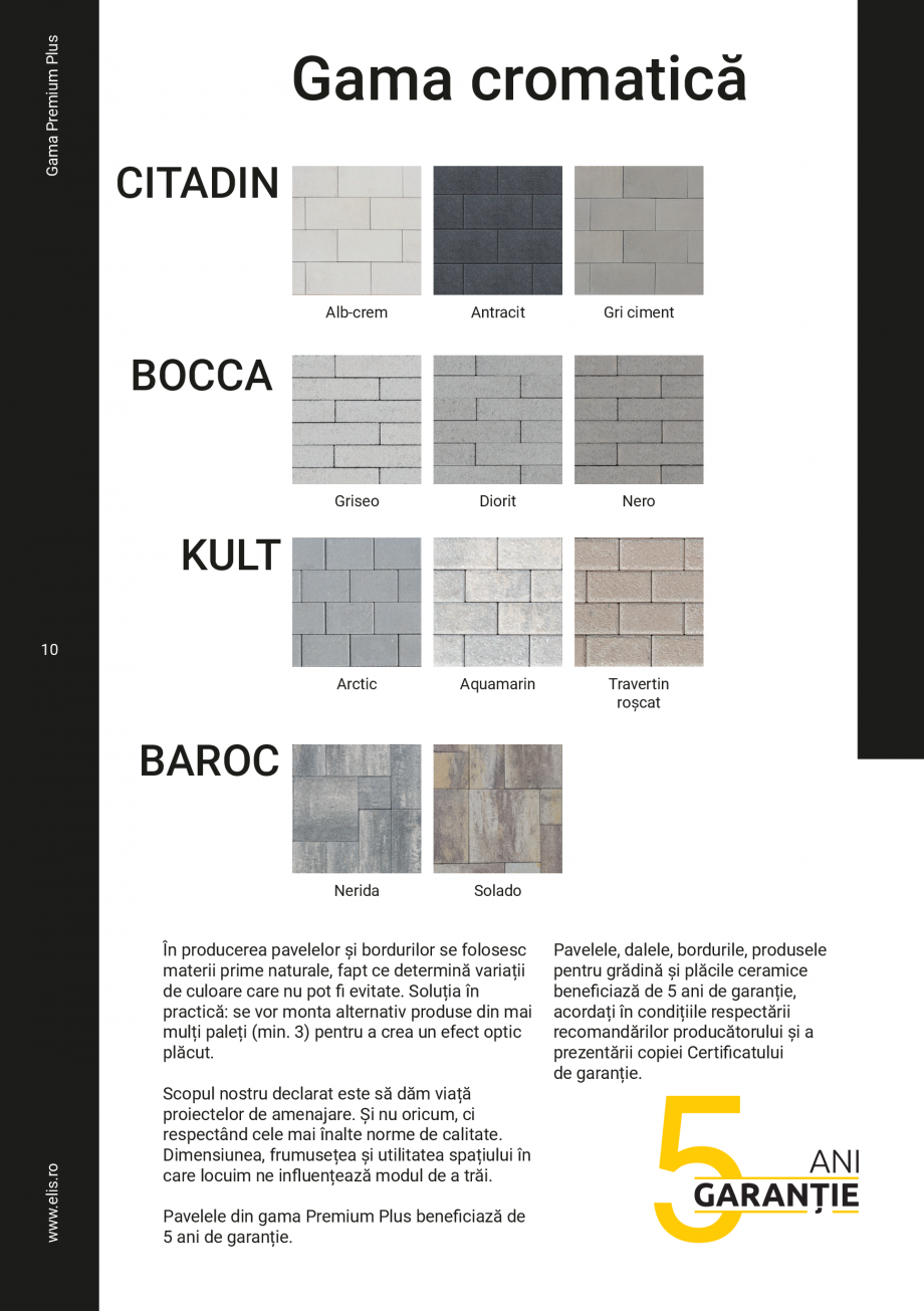 Pagina 10 - Pavele Premium Plus ELIS PAVAJE Catalog, brosura Romana 