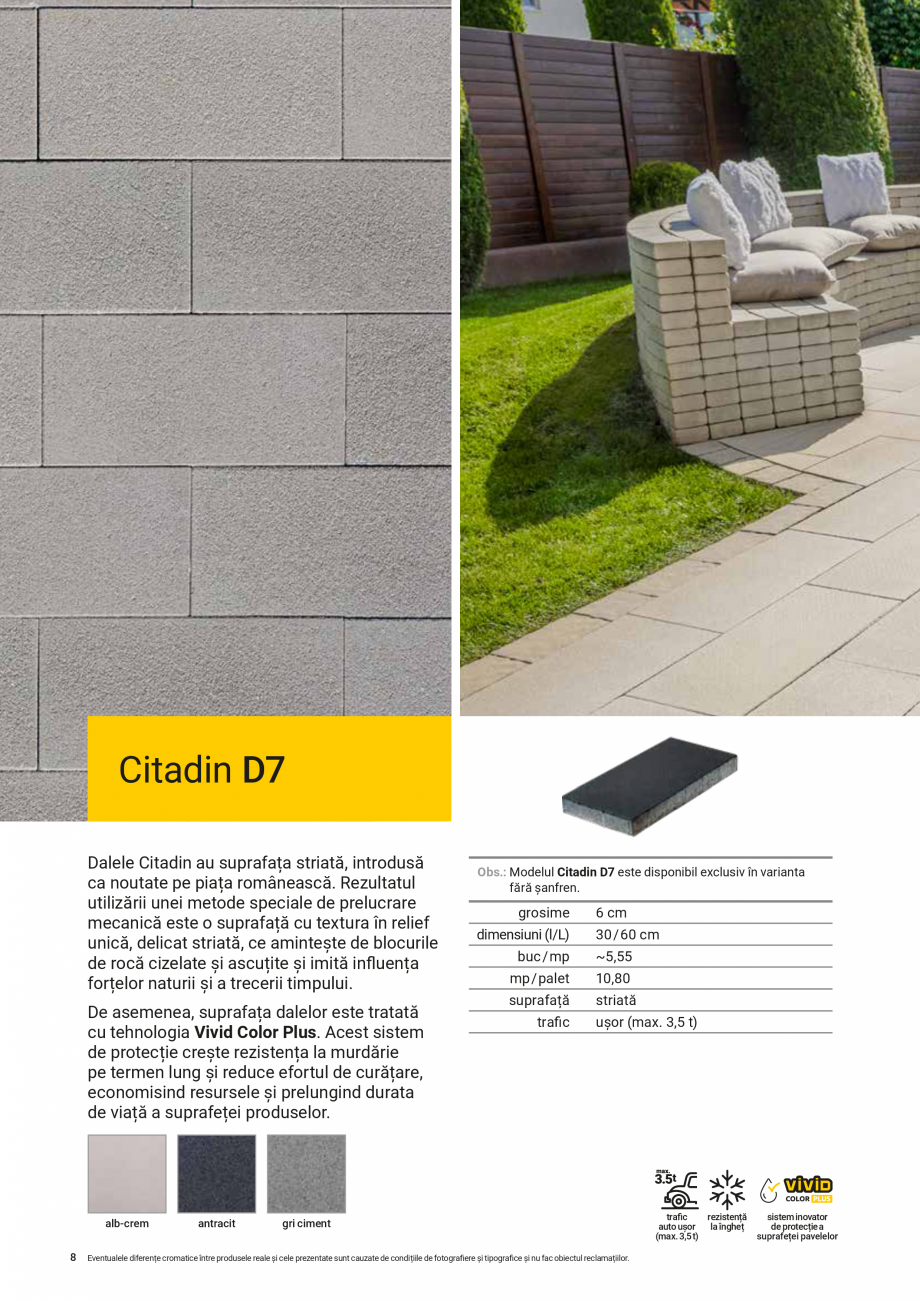 Pagina 8-Pavele si dale Premium Plus ELIS PAVAJE Catalog, brosura Romana ale aplicate produselor prefabricate...