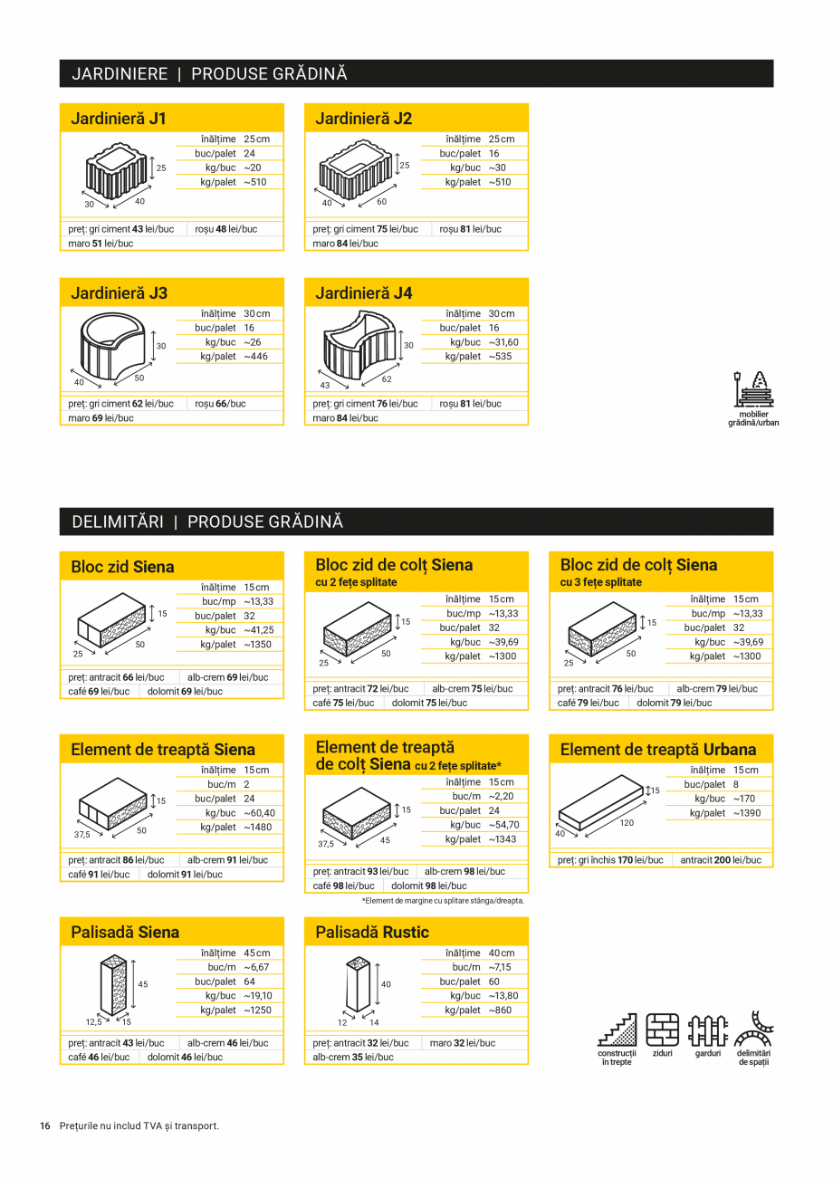 Pagina 16-Lista Pret - Oferta-de-produse Elis Pavaje -Iulie-2026 ELIS PAVAJE Catalog, brosura Romana palet...