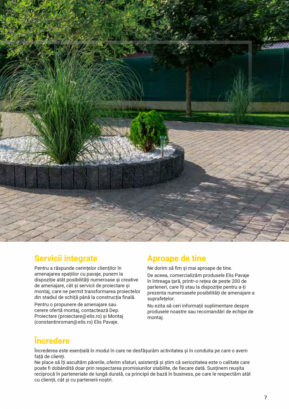 Pagina 7-Catalog de produse Elis  Pavaje 2026-2027 ELIS PAVAJE Catalog, brosura Romana , cât și cu...