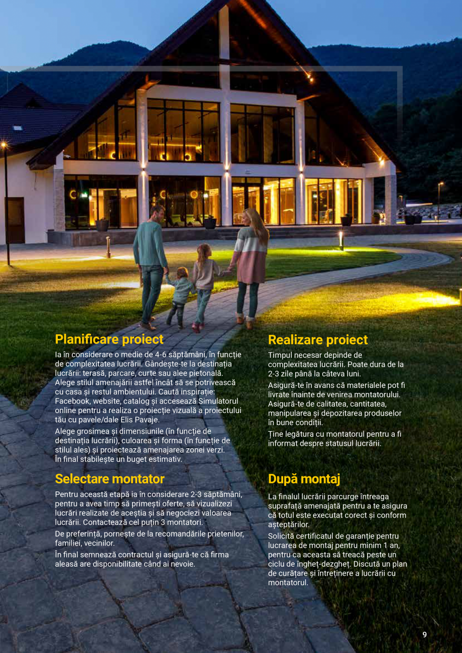 Pagina 9-Catalog de produse Elis  Pavaje 2026-2027 ELIS PAVAJE Catalog, brosura Romana ămâni, în funcție
...
