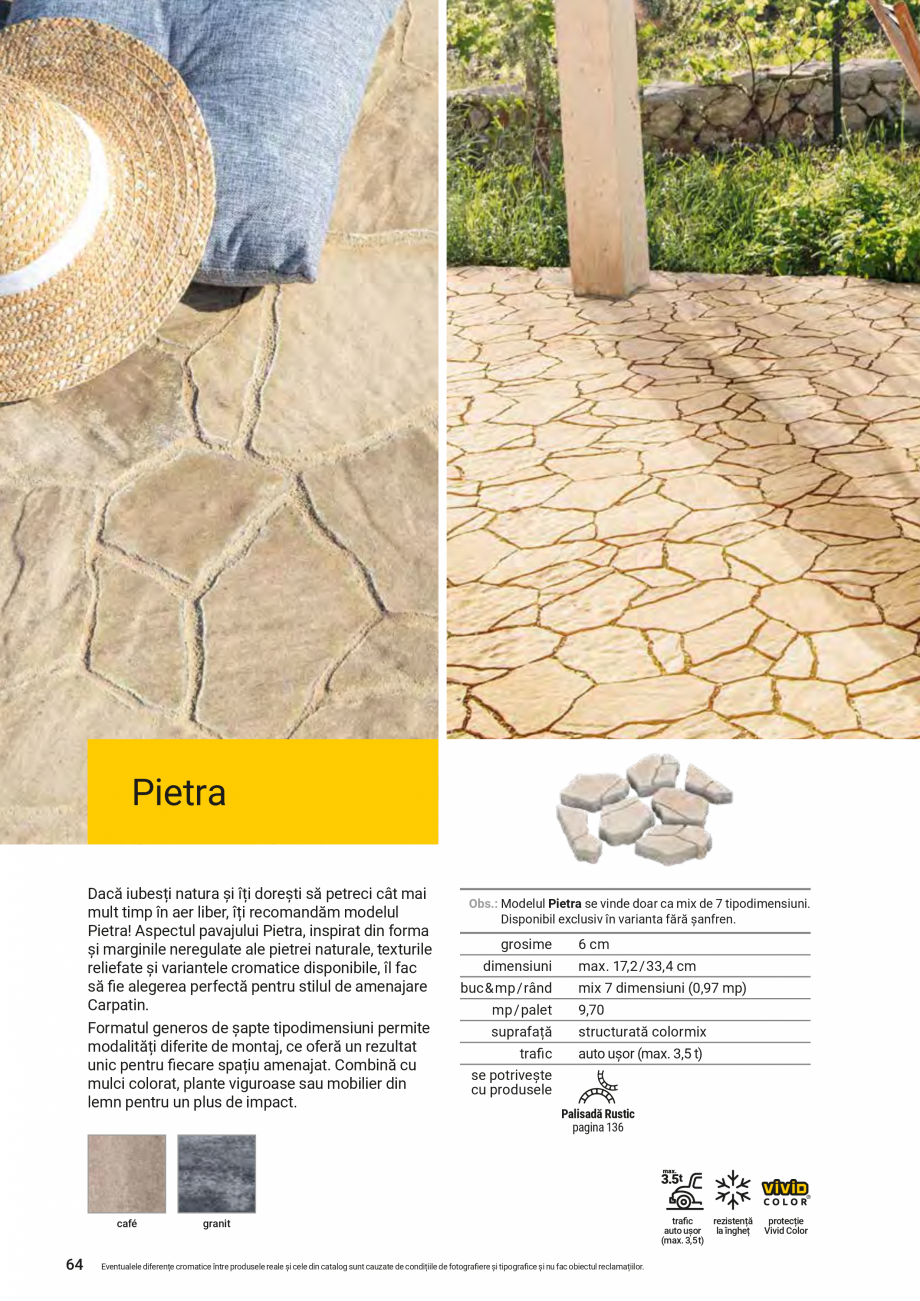 Pagina 60-Catalog de produse Elis  Pavaje 2026-2027 ELIS PAVAJE Catalog, brosura Romana tipografice și nu fac...