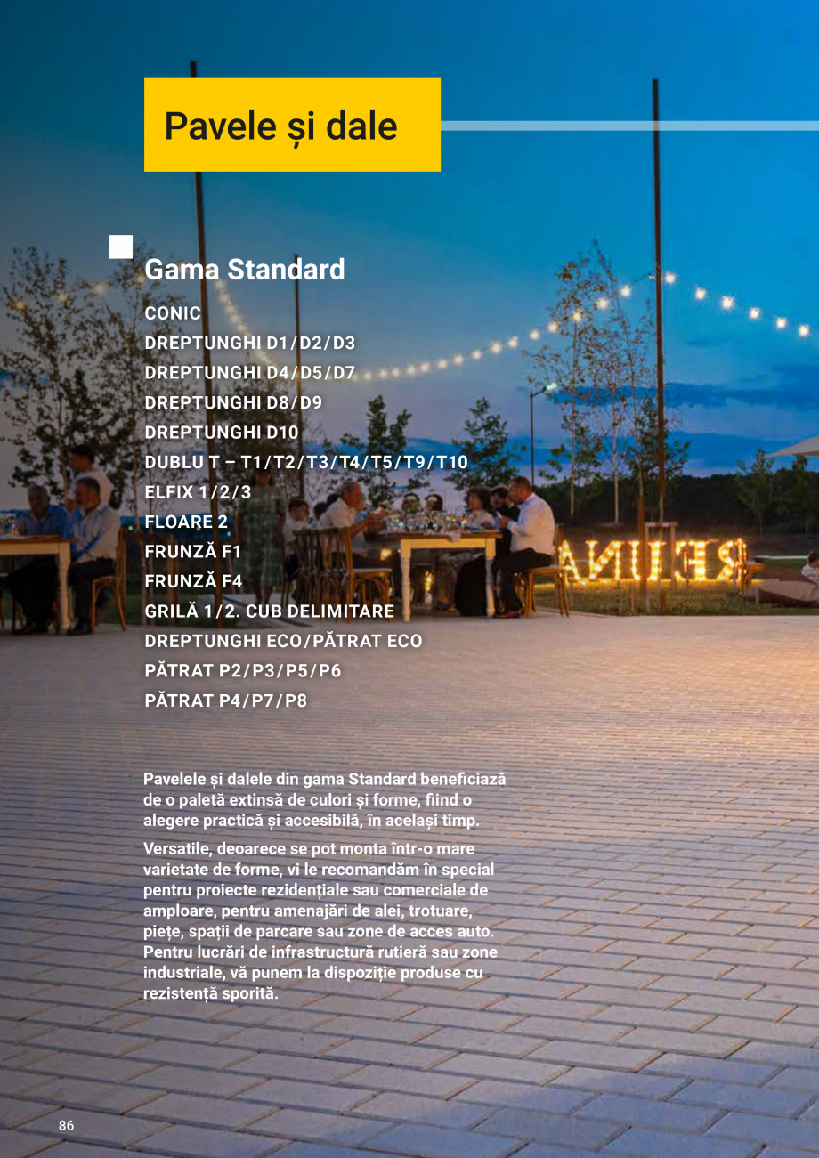 Pagina 82-Catalog de produse Elis  Pavaje 2026-2027 ELIS PAVAJE Catalog, brosura Romana re și tipografice și...