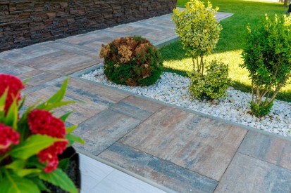 Curte cu pavaj Cortina P9 - Dolomit Cortina P9 Pavele premium
