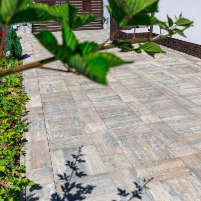 ELIS PAVAJE Curte cu pavaj Cortina P10 - Dolomit - Pavele si borduri din beton pentru