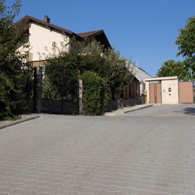 ELIS PAVAJE Strada pavata cu pavaj dublu T t9 - ciment - Pavele si borduri din