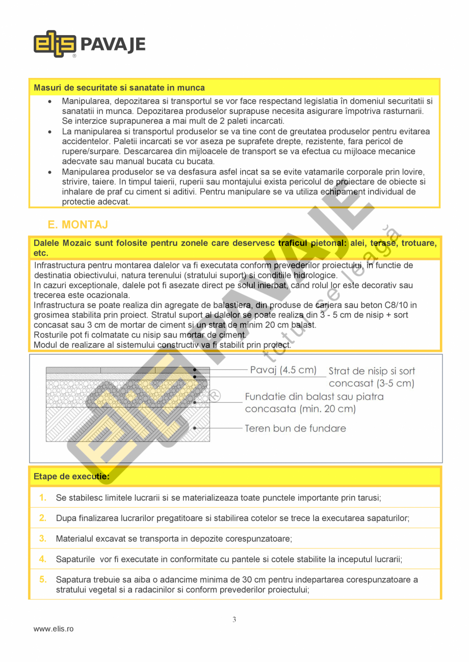 Pagina 3-Fisa tehnica Dale Mozaic 2 ELIS PAVAJE Fisa tehnica Romana p, nici un rezultat individual
≤2...