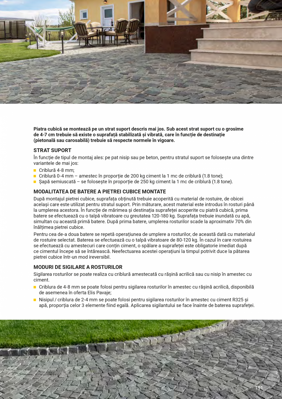 Pagina 191-Catalog - Elis Pavaje - 2024-2025 - Dale pentru pardoseli exterioare, alei sau terase ELIS PAVAJE...
