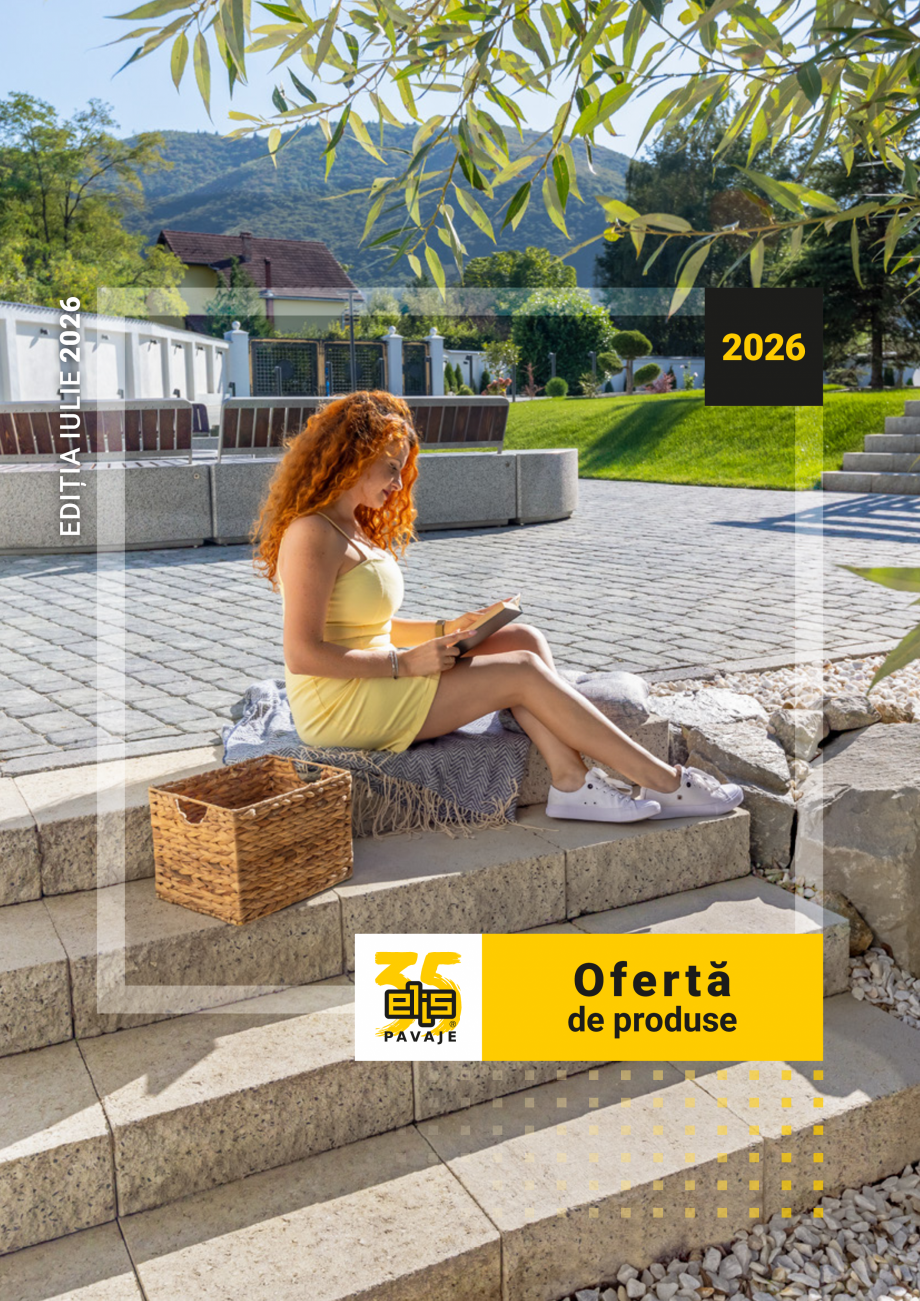 Pagina 1-Lista Pret - Oferta-de-produse Elis Pavaje -Iulie-2026 ELIS PAVAJE Catalog, brosura Romana EDIȚIA...
