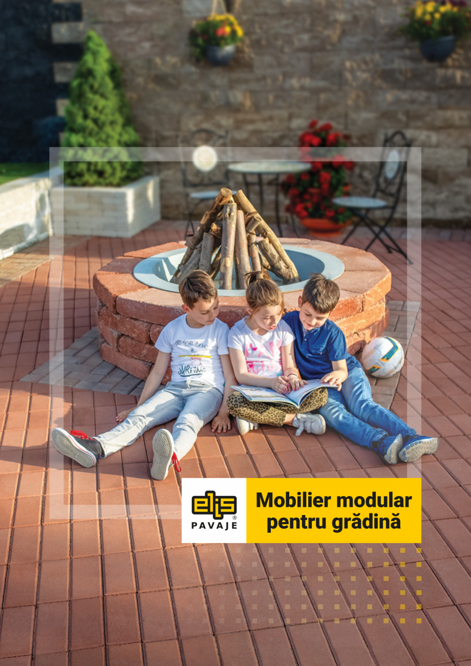 Pagina 1-Mobilier modular pentru gradina ELIS PAVAJE Catalog, brosura Romana Mobilier modular
pentru...