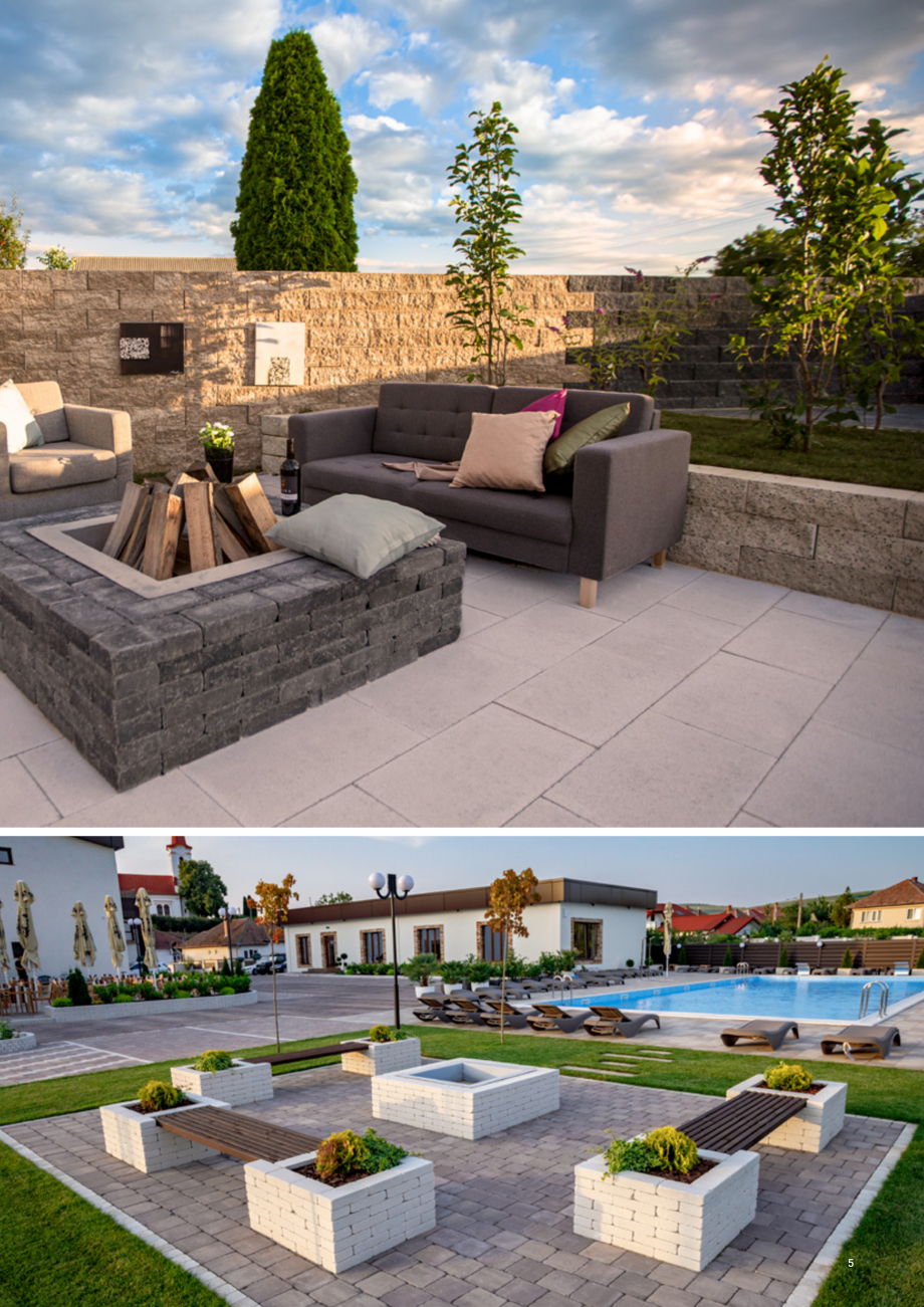 Pagina 5-Mobilier modular pentru gradina ELIS PAVAJE Catalog, brosura Romana sele reale și cele prezentate...