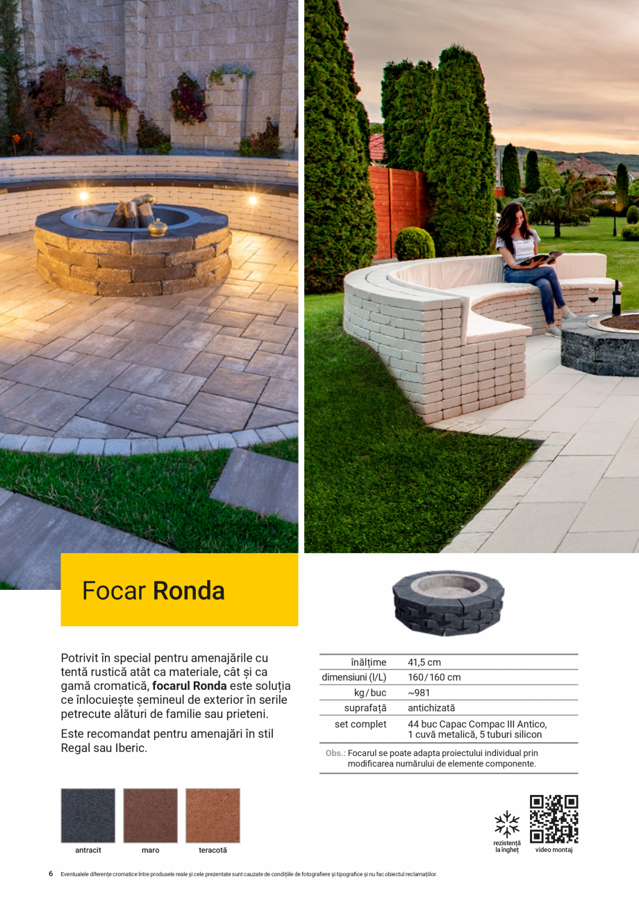 Pagina 6-Mobilier modular pentru gradina ELIS PAVAJE Catalog, brosura Romana e prezentate sunt cauzate de...
