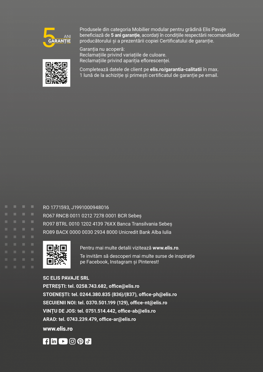 Pagina 12-Mobilier modular pentru gradina ELIS PAVAJE Catalog, brosura Romana 