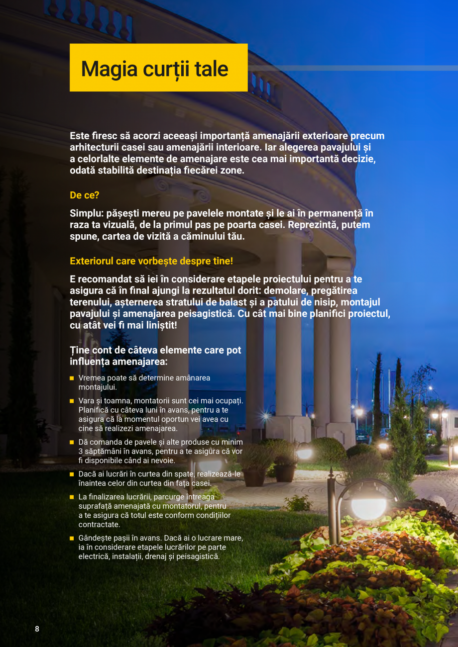 Pagina 8-Catalog - Elis Pavaje - 2024-2025 - Rigole din beton compact pentru zone cu trafic pietonal ELIS...