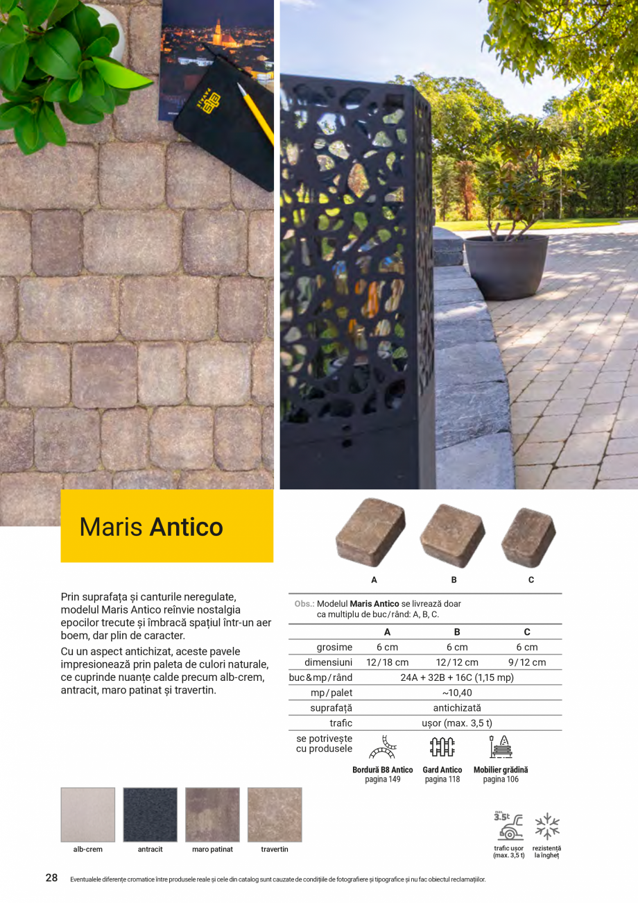 Pagina 18-Catalog - Elis Pavaje - 2024-2025 - Rigole din beton compact pentru zone cu trafic pietonal ELIS...