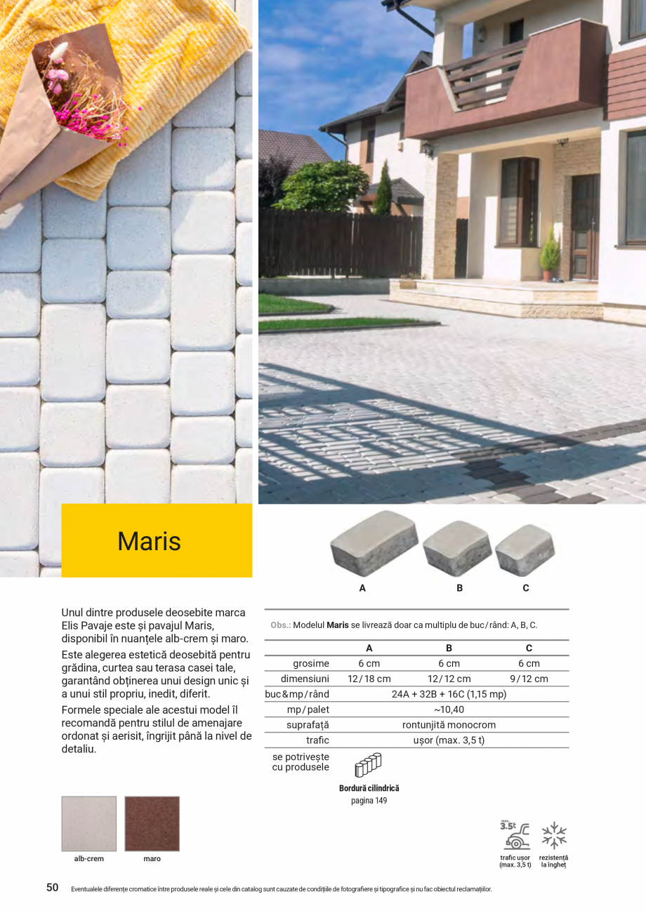 Pagina 40-Catalog - Elis Pavaje - 2024-2025 - Rigole din beton compact pentru zone cu trafic pietonal ELIS...