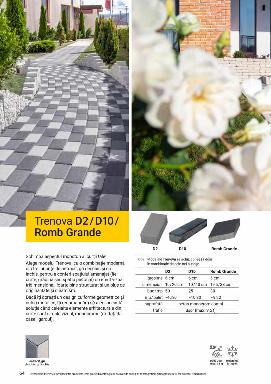 Pagina 54-Catalog - Elis Pavaje - 2024-2025 - Rigole din beton compact pentru zone cu trafic pietonal ELIS...