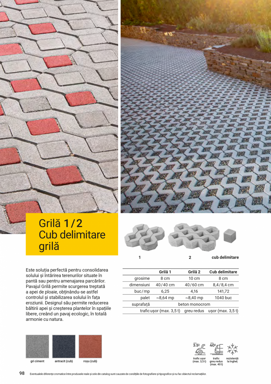Pagina 88-Catalog - Elis Pavaje - 2024-2025 - Rigole din beton compact pentru zone cu trafic pietonal ELIS...
