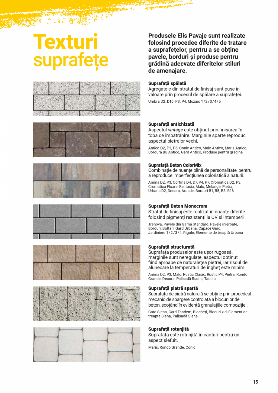 Pagina 100-Catalog - Elis Pavaje - 2024-2025 - Rigole din beton compact pentru zone cu trafic pietonal ELIS...
