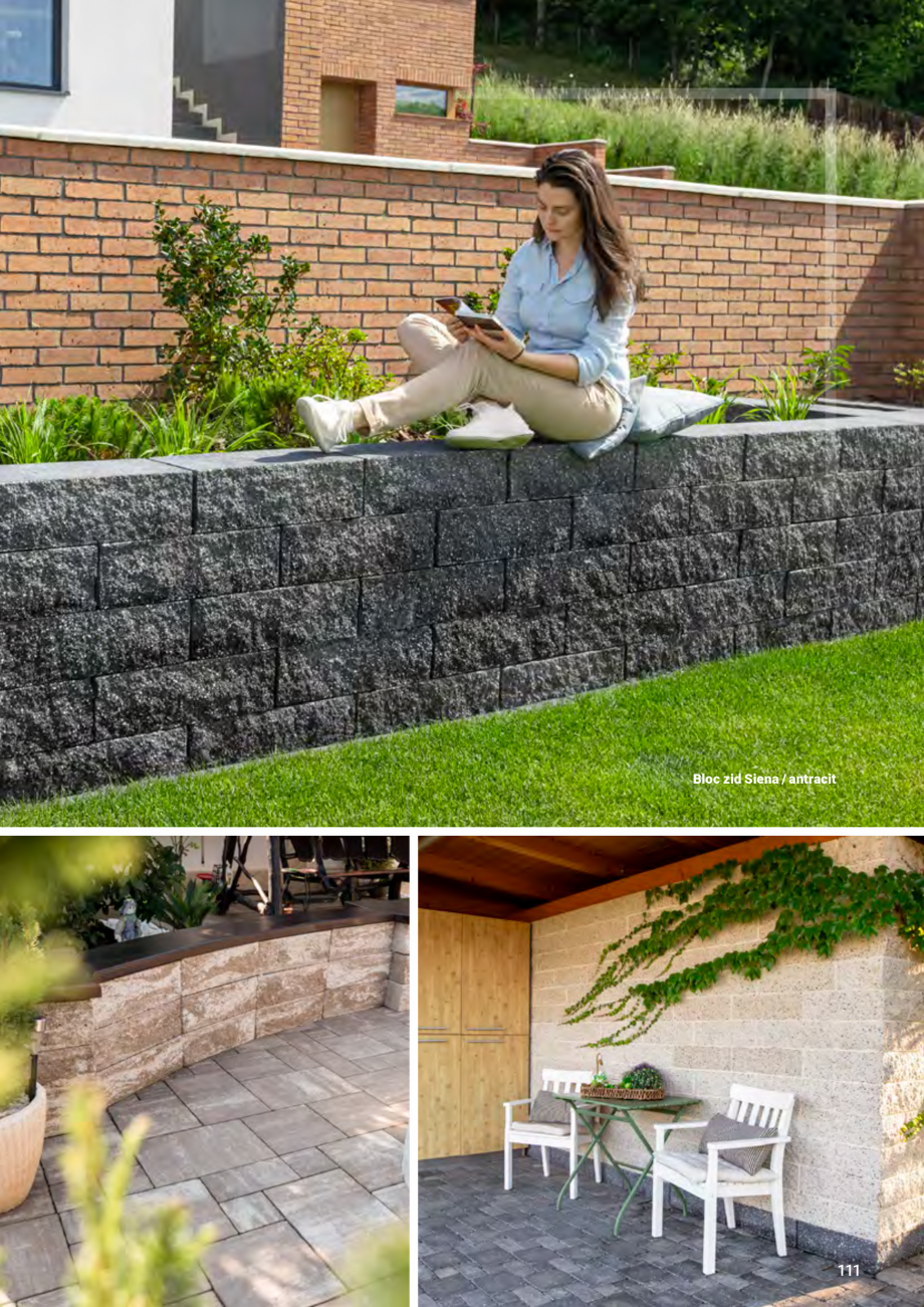 Pagina 111-Catalog - Elis Pavaje - 2024-2025 - Rigole din beton compact pentru zone cu trafic pietonal ELIS...