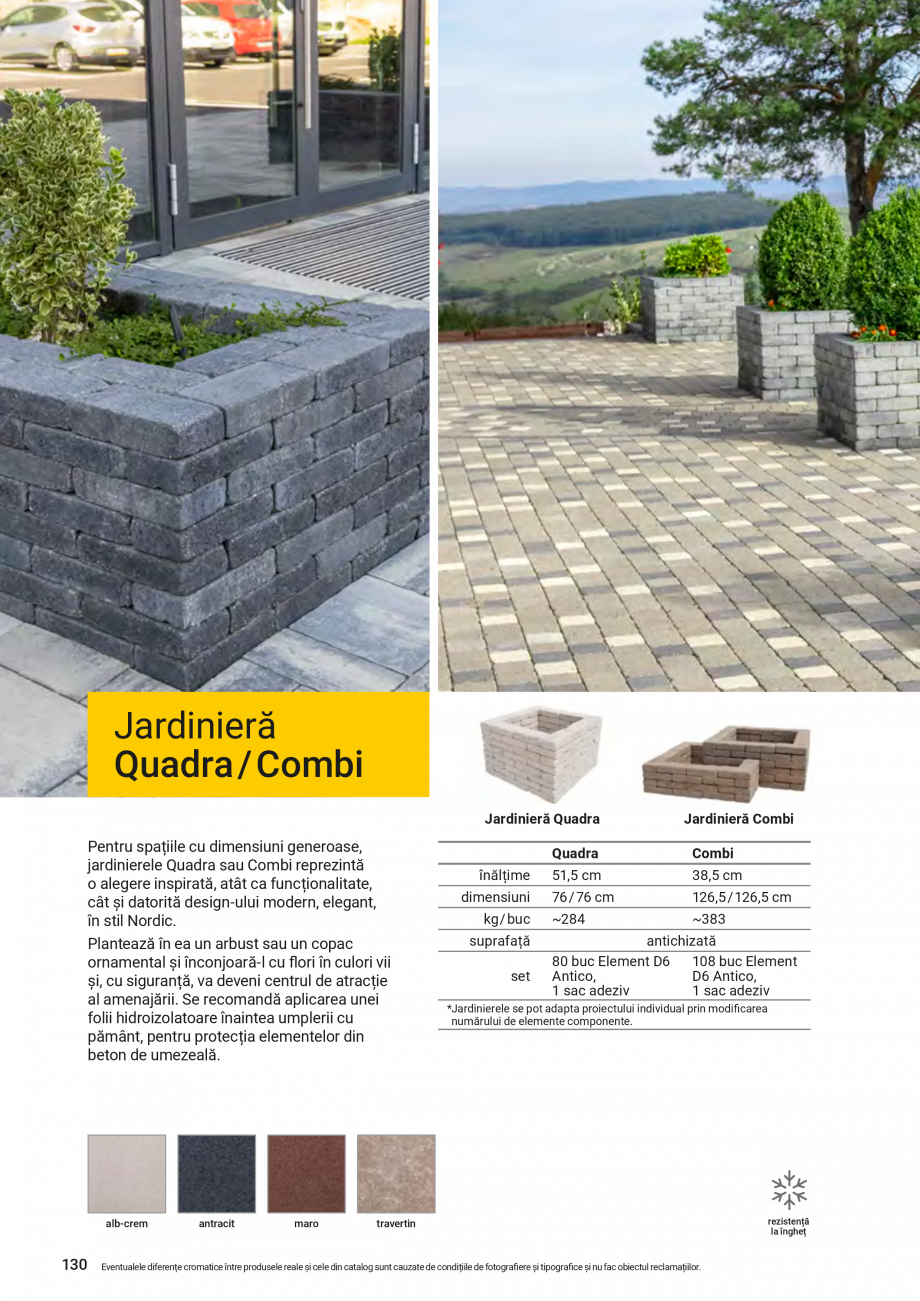 Pagina 130-Catalog - Elis Pavaje - 2024-2025 - Rigole din beton compact pentru zone cu trafic pietonal ELIS...